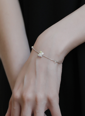 蝴蝶奥地利水晶手链女