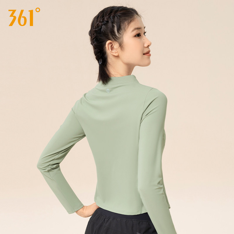361运动上衣女长袖T恤半拉链健身服训练服春秋新款瑜伽服跑步上衣,淘宝优惠券,粉丝福利购,淘宝优惠卷