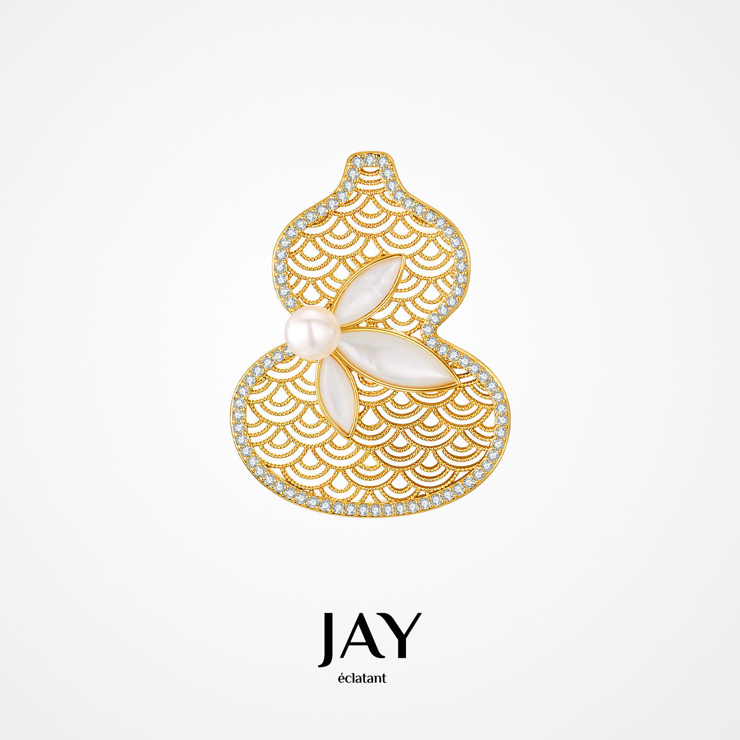 JAY金色福禄葫芦胸针配大衣西装别针高级感配饰胸花妈妈生日礼物,淘宝优惠券,粉丝福利购,淘宝优惠卷