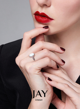 JAY极简银色高级感轻奢戒指