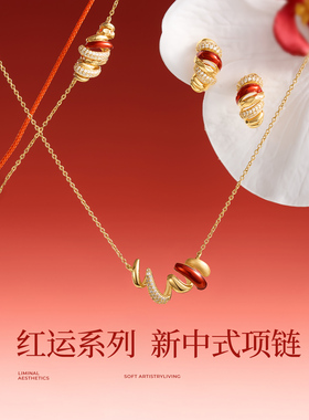JAY红颜新中式925银项链新年礼物