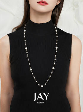 JAY高端毛衣链小众项链女