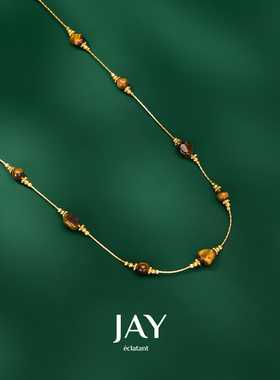 JAY美拉德毛衣链焦糖系列