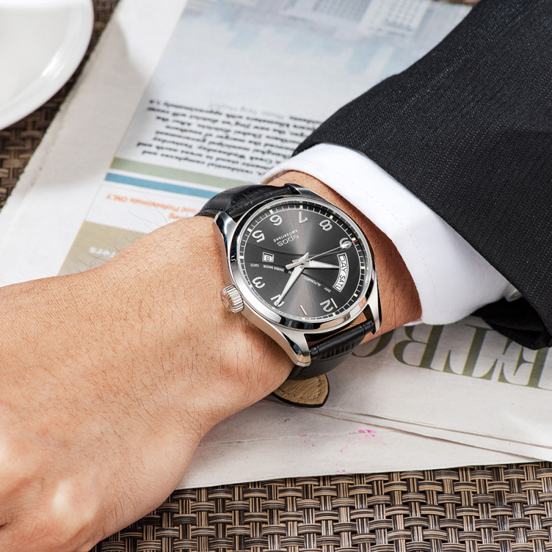 爱宝时EPOS 激情系列设计师-宝墨灰机械男表3402.142.20.34.25