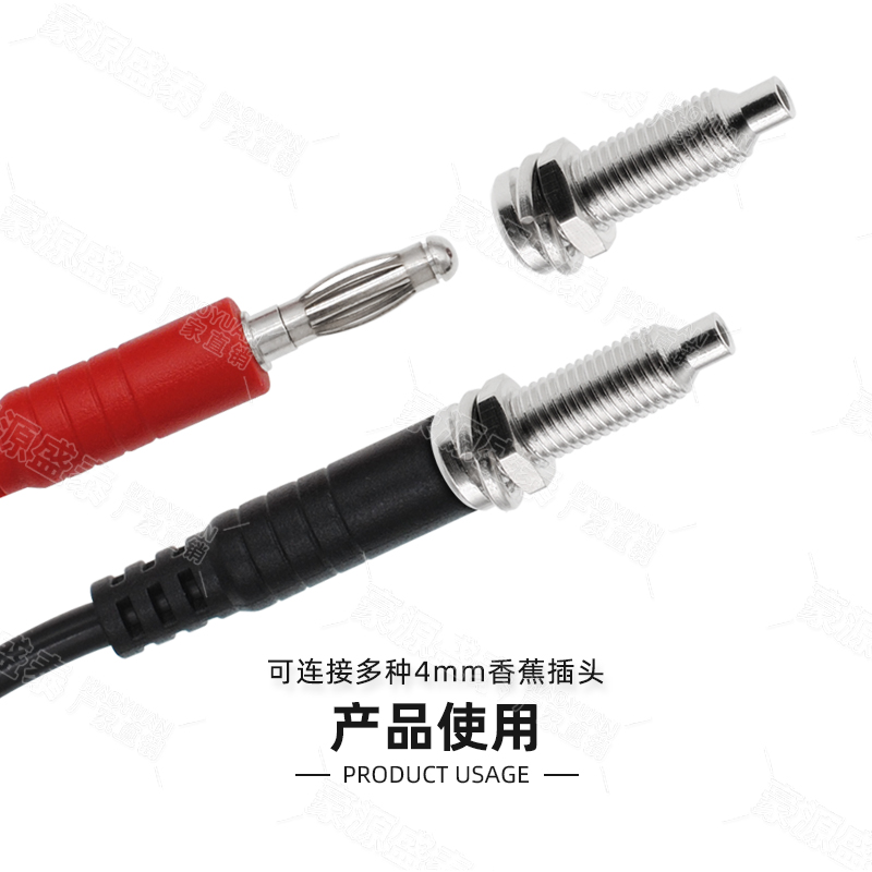 纯铜镀镍4mm香蕉插座 全金属插头座M6六角螺母接线柱插孔面板插座 - 图2