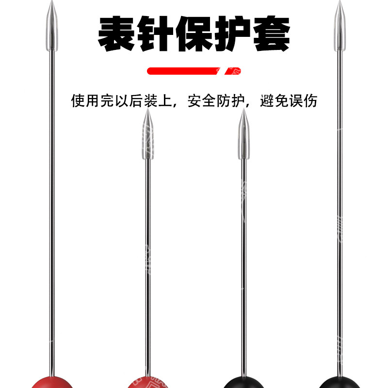 0.7mm测试表笔探针不锈钢测试针尾部可转接插2MM测试针针头可破线 - 图1