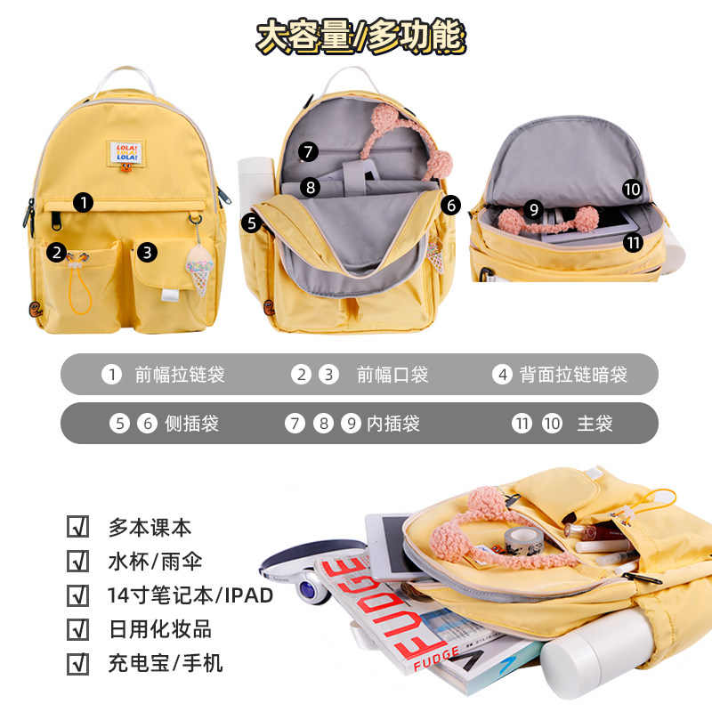 lola design秘密花园小众女双肩包 LOLA DESIGN双肩背包