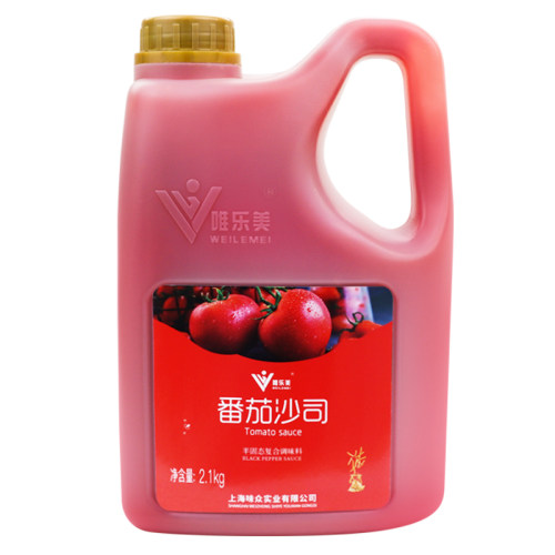 番茄酱商用挤压瓶4.2斤桶装 低脂手抓饼专用酱大包蕃茄酱沙司家用 - 图3