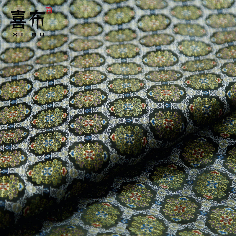 花菱文仿西阵织金襕衣服古装婚礼茶垫软装织金红桌布diy手工 面料,淘宝优惠券,粉丝福利购,淘宝优惠卷