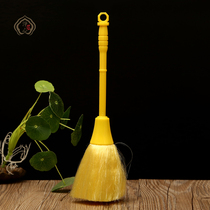 Buddha supplies Buddha statue Clean Buddha dust broom cleaning supplies Bodhisattva Bodhisattva Dust Ware Clean Yellow