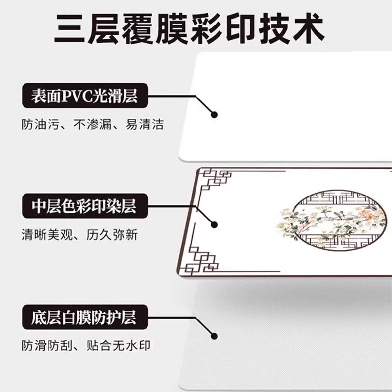 新中式床头柜保护垫透明pvc软玻璃垫子防水防油免洗遮盖布桌面垫,淘宝优惠券,粉丝福利购,淘宝优惠卷