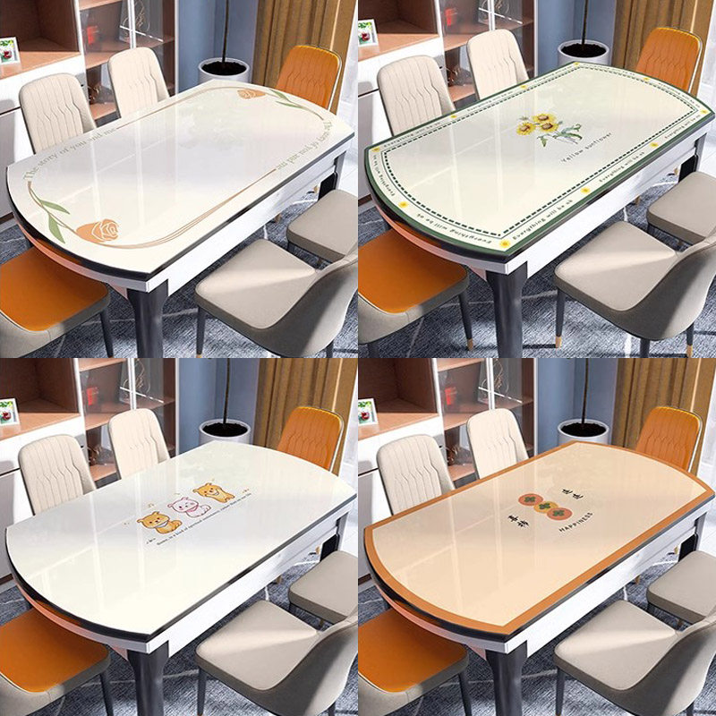 餐桌垫椭圆形家用软玻璃桌垫防水防油隔热垫子高级感PVC防滑轻奢,淘宝优惠券,粉丝福利购,淘宝优惠卷