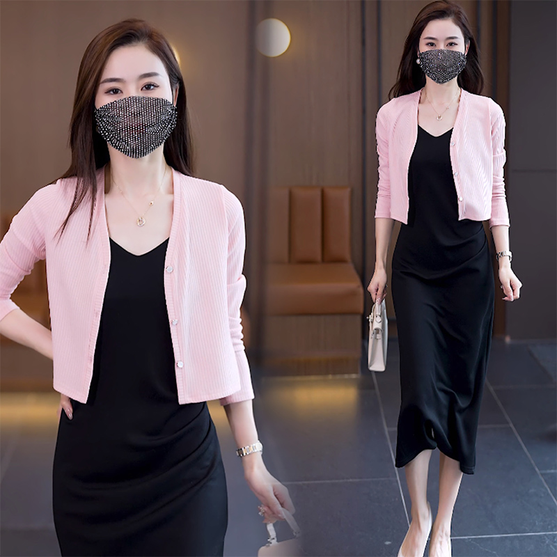 2025新款针织开衫女早秋外搭宽松短款毛衣外套百搭网红上衣小披肩 - 图3