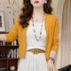Summer Korean gentle style cardigan thin all-purpose small outer wear suspender skirt small shawl ແຂນຍາວແບບຕ່າງປະເທດ ເສື້ອຄຸມສັ້ນ