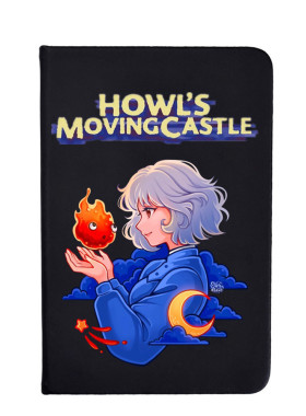 哈尔的移动城堡Howl's Moving Castle本子动漫周边黑色学生笔记本