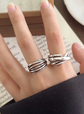 重工设计感多线条饰品女