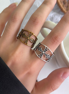 古金饰品女不掉色男戒925银戒指