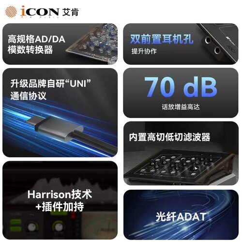 ICON/艾肯32ci外置电脑声卡套装专用主播唱歌k歌录音棚设备麦克风 - 图2