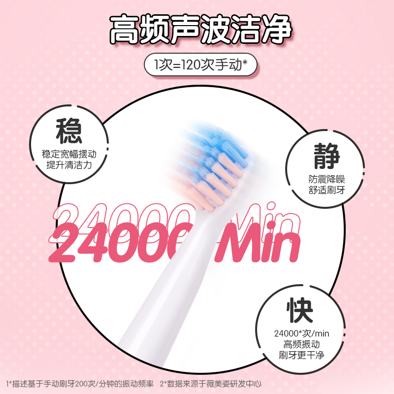 sakykids舒客宝贝旗舰店舒客舒克儿童电动牙刷三丽鸥防水声波充电式3-6-12岁以上软毛b321