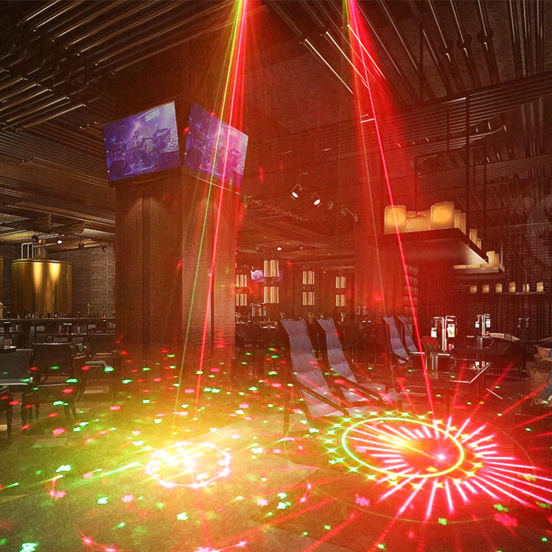 ktv闪光灯酒吧灯光logo投影灯七彩旋转灯全彩激光灯舞台氛围彩灯
