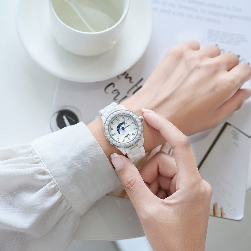 女士全自动镂空简约防水小巧机械表 茵蔻手表国产腕表