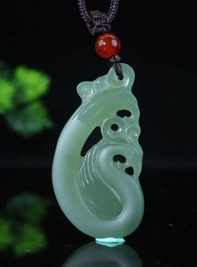 天然和田玉龙凤佩玉吊坠情侣款男女一对玉佩挂件定情信物对玉