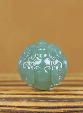 天然和田玉青玉貔貅单珠散珠吊坠项链玉佩玉坠文玩配饰件单散隔顶