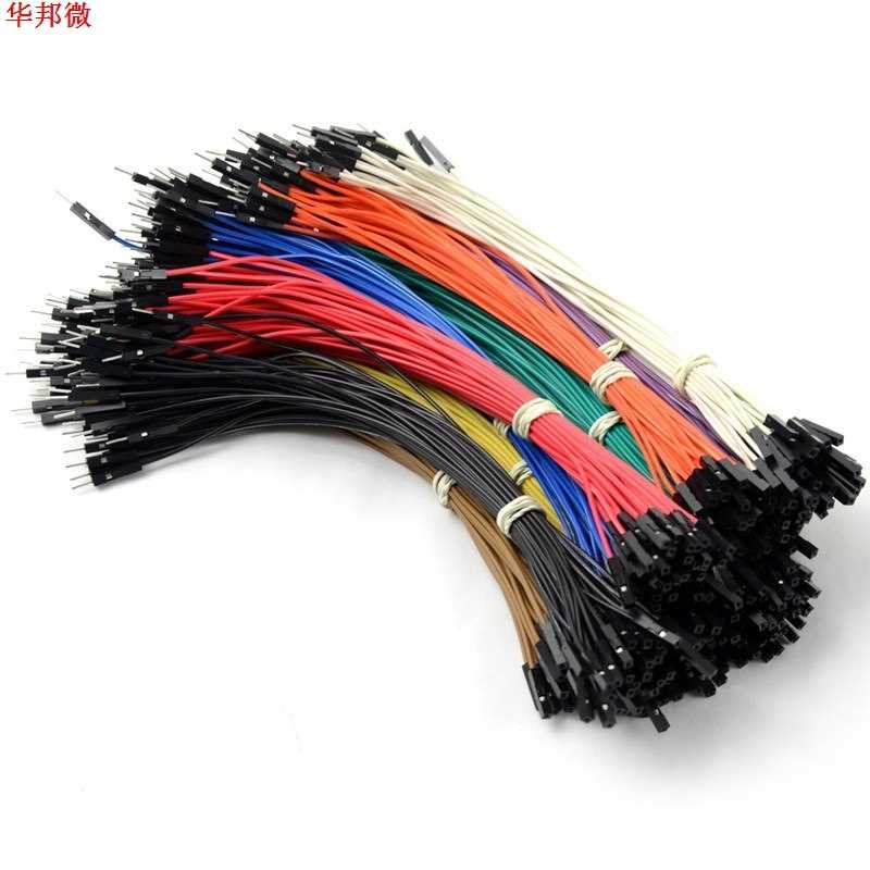 40Pcs 2.54MM 20CM Double-headed Female To Male Dupont Wire F - 图1