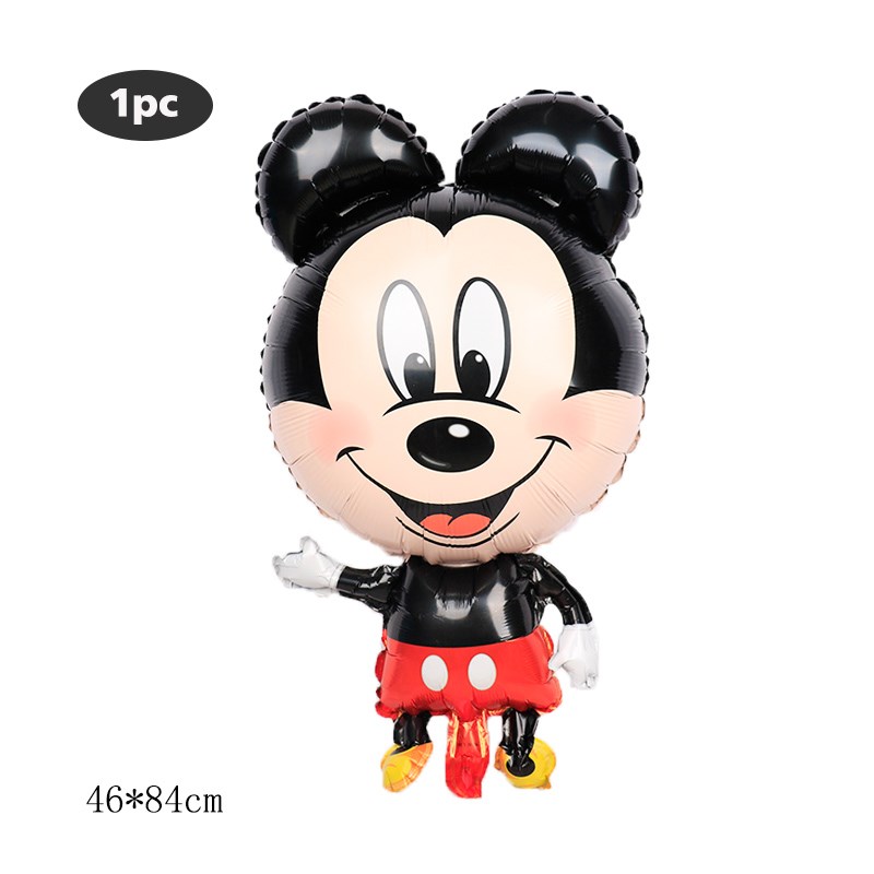 1 set Mickey Minnie Foil Balloons Mouse Baby Shower Boy Gi-图0