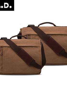 Mugu canvas bag men's Single Shoulder Bag Messenger Bag