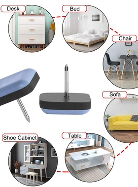 20Pcs Chair Glides Furniture Sliders  Feet Pads PTFE Easy Mo