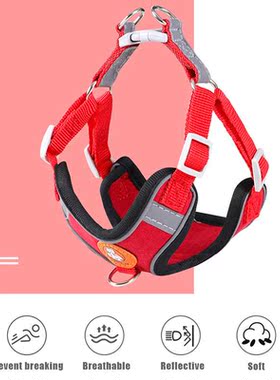 Adjustable Dog Harness No Pull Cute Cat Soft Walking Leash S