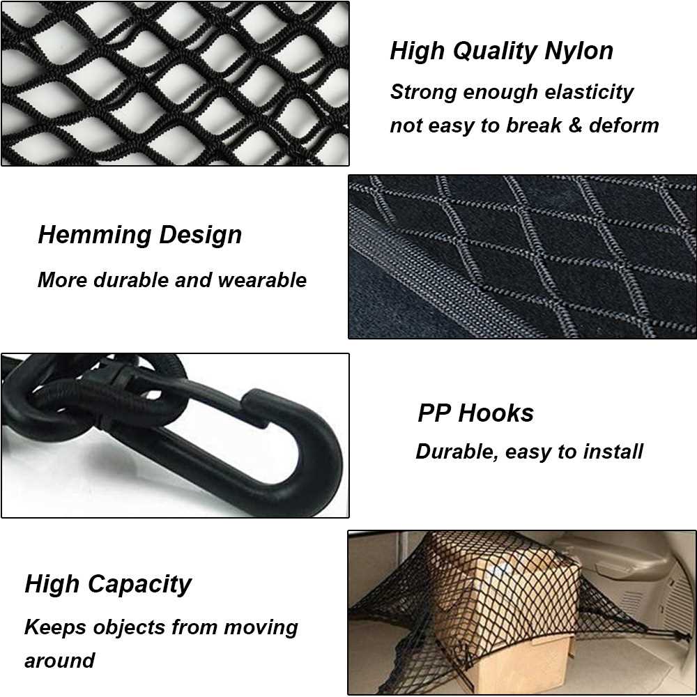 Universal Car Trunk Net Elastic Luggage Net Cargo Organizer - 图1