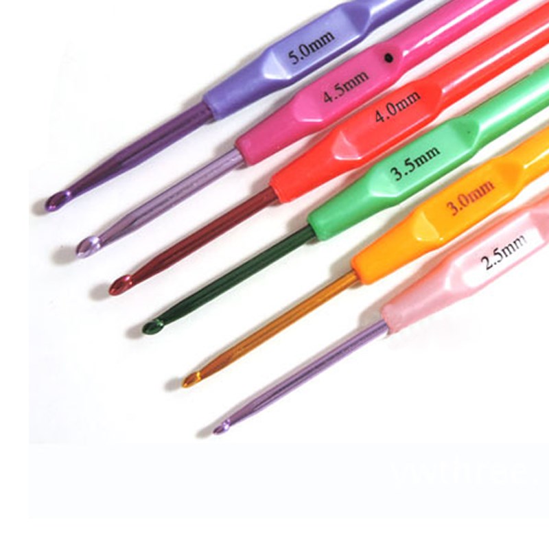 Hook Loom-Tool-Band Knitting-Needles TPR Crochet Aluminum fo-图1