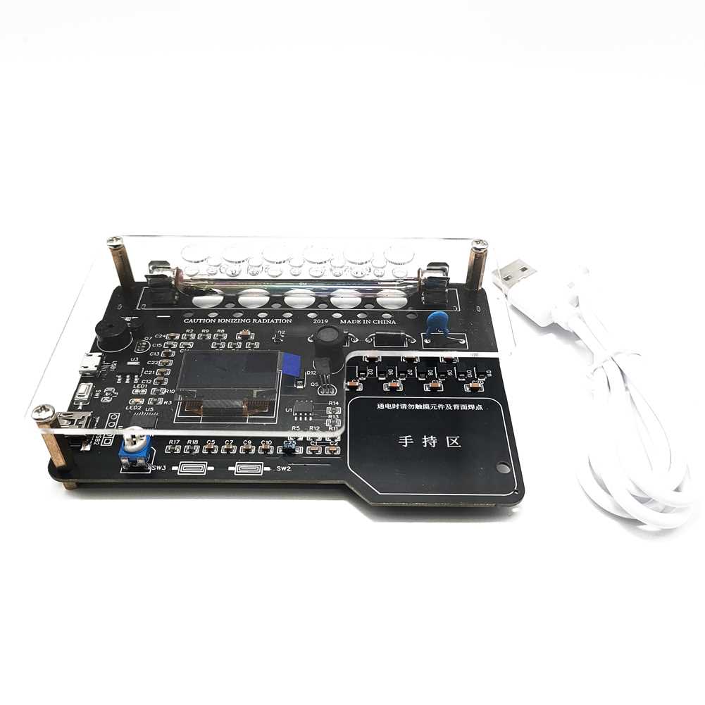 Portable Simple Assembled Geiger Counter Kit Module Nucl-图0