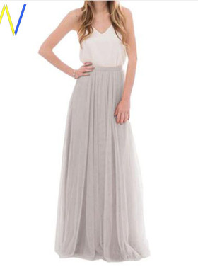 Women Maxi Long Tulle Skirt Bridesmaid Ball plus size Skirts