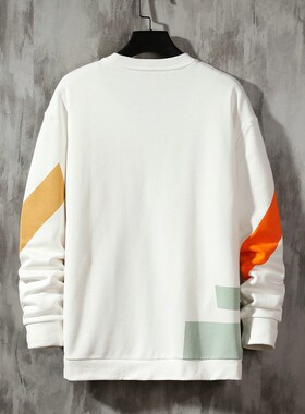 2021 Patchwork Color Sweatshirt Men'S Hoodies Spring Autumn