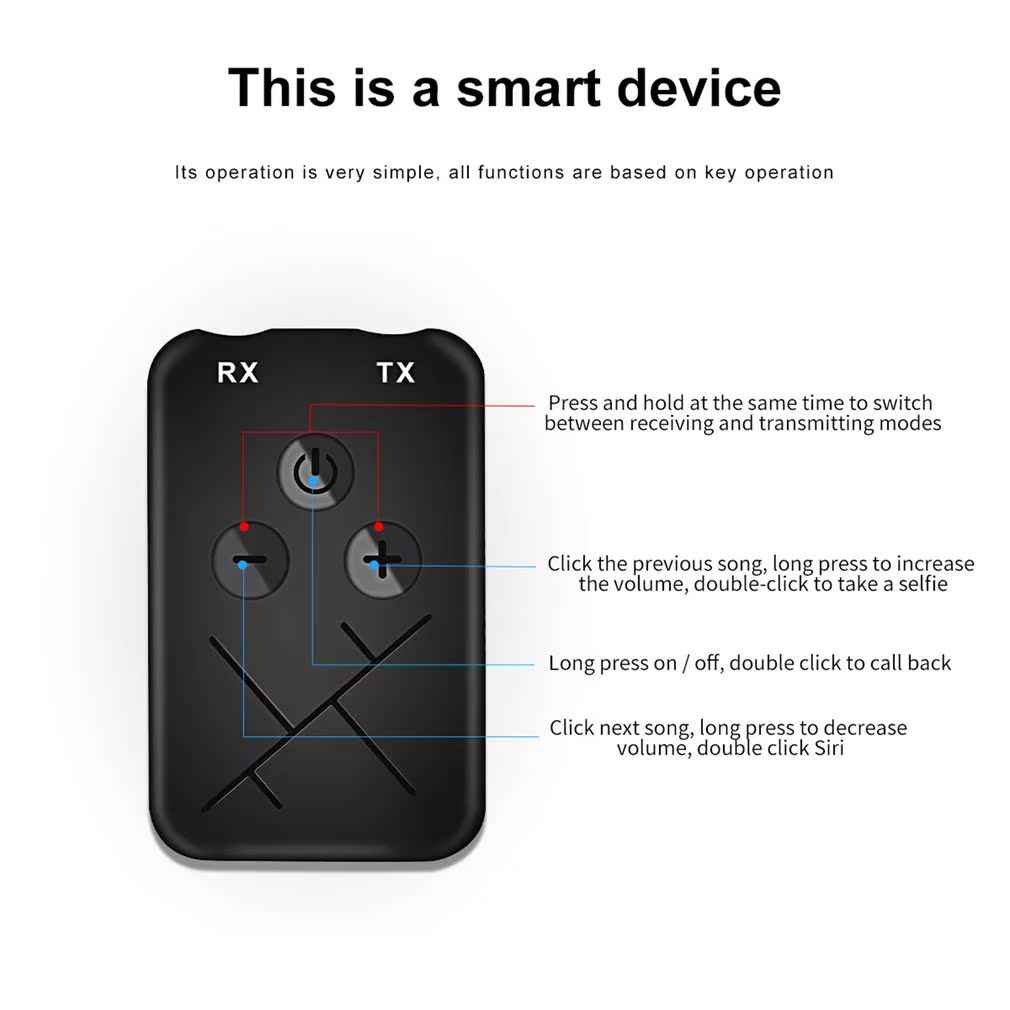 Bluetooth-compatible Receiver Transmitter 2 in 1 Stereo APTX - 图2