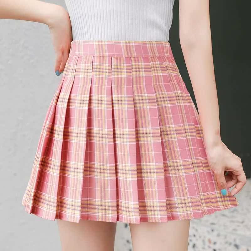 FESTY KARY Fashion Women High Waist Pleated Skirt 2021 Y2K S - 图1