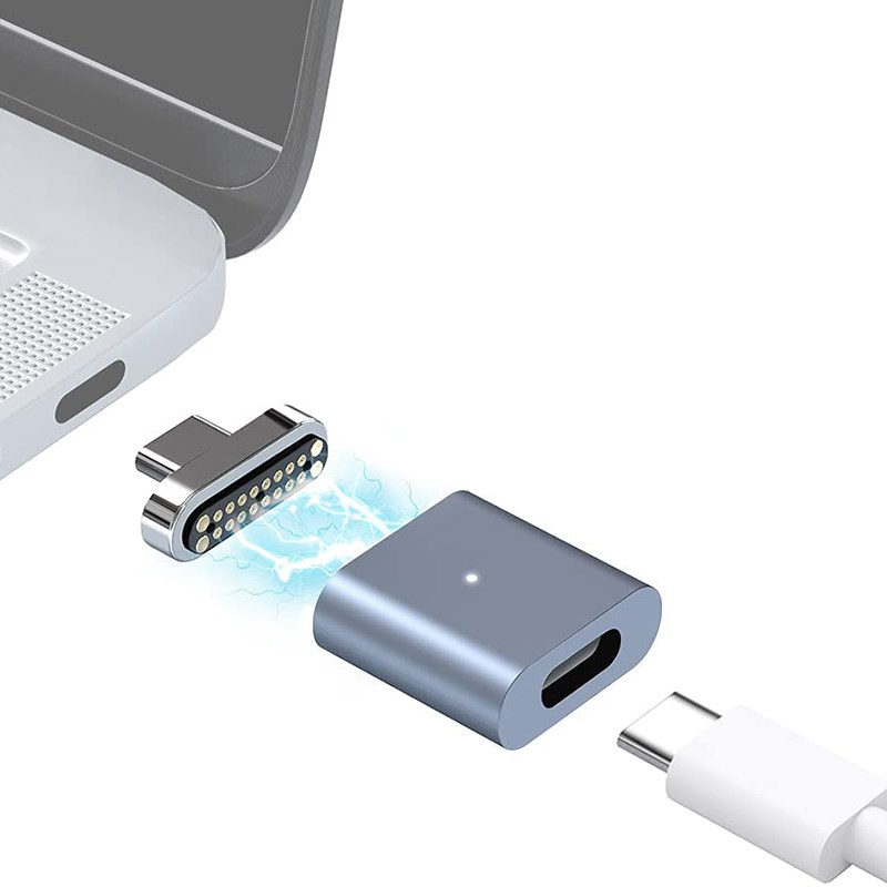 Magnetic USB C Adapter,20Pins Type C Connector,PD 100W Fast - 图2