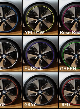 8M Car Wheel Protector Hub er Strips Auto Rim/Tire Guard Mod