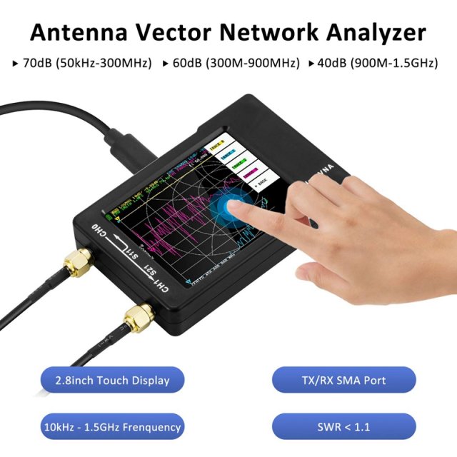 4-Inch LCD Screen For Nanovna-H 50Khz-1.5Ghz Vector Network - 图1