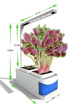 Indoor Herb Garden Kit Plant Grow Lamp Flower Vegetable Cult