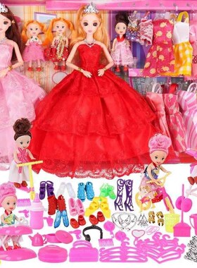 Barbie doll music wink dress up Princess wedding gift set