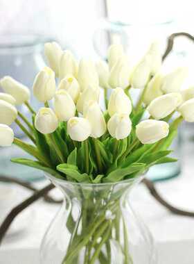 10PCS Artificial Flowers Garden Tulips Real Touch Flowers Tu
