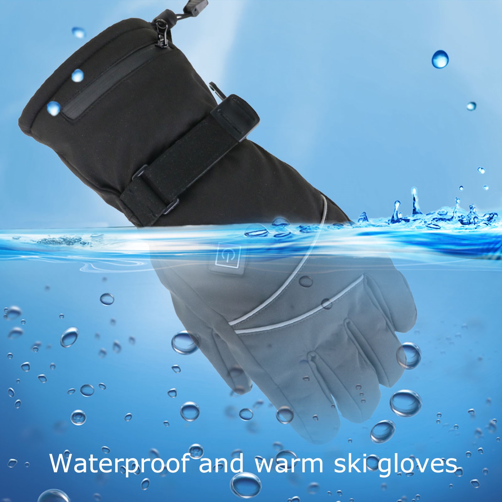 Heated Gloves with Adjustable Strap Electrical Heating - 图2