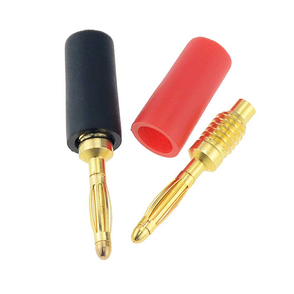 5PCS Gold-plated 2MM Small Banana Plug 2mm Lantern Head Weld-图3