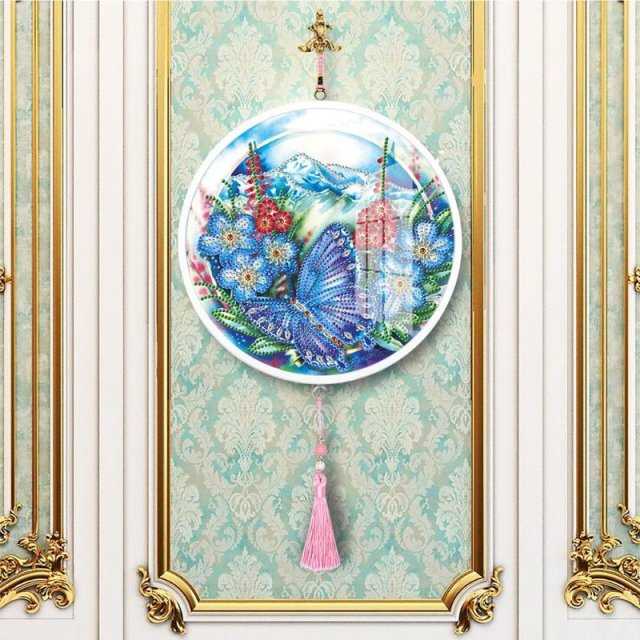 5D DIY Diamond Painting Hanging Ornament Tassel Round Specia - 图2