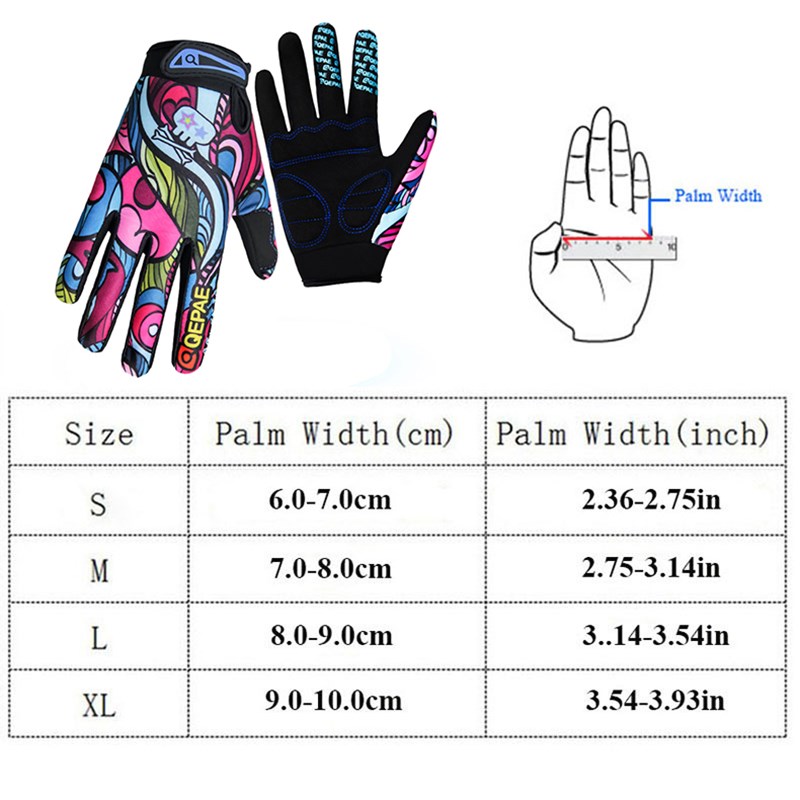 Qepae Shockproof Cycling Gloves Full Finger Gloves Fitness - 图2