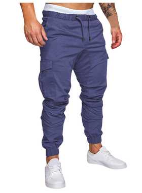 Men's Solid Color Oversize Casual Pants Tooling Mult